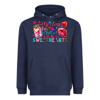 Navy my class is full of sweethearts Heavyweight Hoodie - NancyCooperArtShop