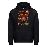Black santa's favorite assistant afro messy bun Urban Hoodie - texasbilliewilder