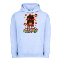 Pigment Grape Ice santa's favorite assistant afro messy bun Urban Hoodie - texasbilliewilder