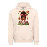 Sandshell santa's favorite assistant afro messy bun Urban Hoodie - texasbilliewilder