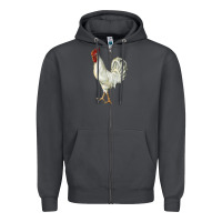 Smoke Leghorn Rooster Zipper Hoodie - LillyAllenDesigns