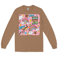 Toasted Coconut school with rainbow seamless pattern Long Sleeve Tee - BundleAndBundleShop