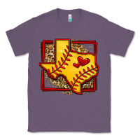 Lavender leopard softball texas map Classic Tee - Jasminsmagicworld