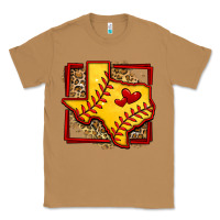 Toasted Coconut leopard softball texas map Classic Tee - Jasminsmagicworld