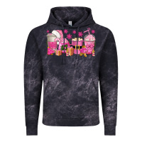 Cloud Black pink christmas coffee cups Vintage Hoodie - texasbilliewilder