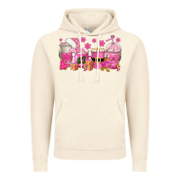 Vintage Artic pink christmas coffee cups Vintage Hoodie - texasbilliewilder
