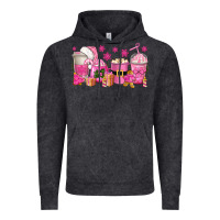 Vintage Black pink christmas coffee cups Vintage Hoodie - texasbilliewilder