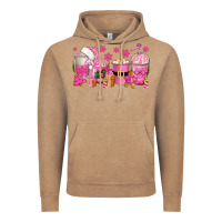 Vintage Coffee pink christmas coffee cups Vintage Hoodie - texasbilliewilder