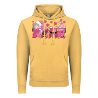 Vintage Mustard pink christmas coffee cups Vintage Hoodie - texasbilliewilder