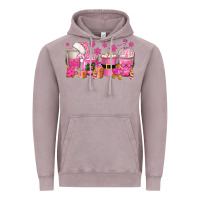 Vintage Zinc pink christmas coffee cups Vintage Hoodie - texasbilliewilder