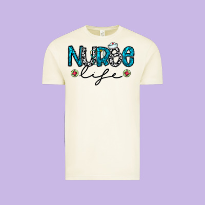 Nurse Life Vintage Tee Designed By Cowhidedigitalart