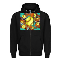 Black softball cowhide turquoise glitter tumbler Zipper Hoodie - Jasminsmagicworld