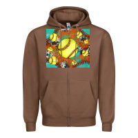 Chestnut softball cowhide turquoise glitter tumbler Zipper Hoodie - Jasminsmagicworld