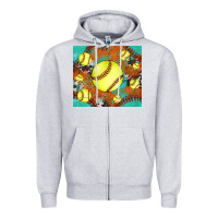 Softball Cowhide Turquoise Glitter Tumbler Zipper Hoodie | Teevron