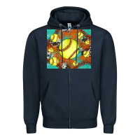 Navy softball cowhide turquoise glitter tumbler Zipper Hoodie - Jasminsmagicworld