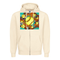 Sandshell softball cowhide turquoise glitter tumbler Zipper Hoodie - Jasminsmagicworld
