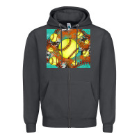 Smoke softball cowhide turquoise glitter tumbler Zipper Hoodie - Jasminsmagicworld