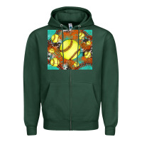 Sports Green softball cowhide turquoise glitter tumbler Zipper Hoodie - Jasminsmagicworld