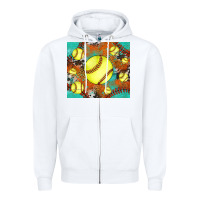 White softball cowhide turquoise glitter tumbler Zipper Hoodie - Jasminsmagicworld