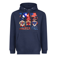 Navy America yall Heavyweight Hoodie - NancyCooperArtShop
