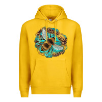 Lemon leopard honeycomb with bee Premium Hoodie - Artiststas