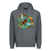 Rock leopard honeycomb with bee Premium Hoodie - Artiststas