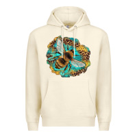 Sandshell leopard honeycomb with bee Premium Hoodie - Artiststas