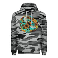 Slate Camo leopard honeycomb with bee Premium Hoodie - Artiststas