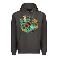 Smoke leopard honeycomb with bee Premium Hoodie - Artiststas