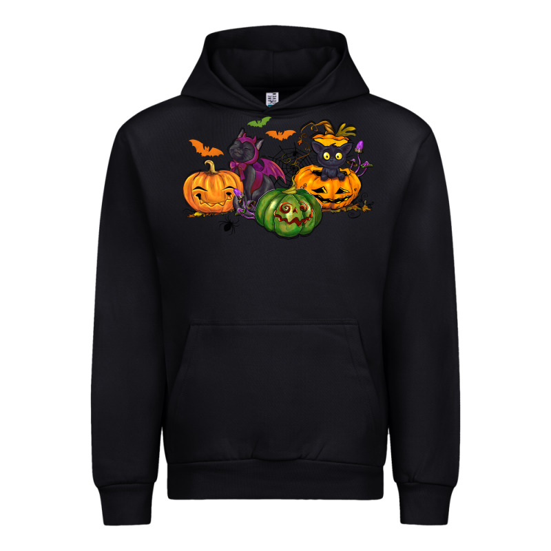 Black Cat And Pumpkin Urban Hoodie by NancyCooperArtShop | Teevron