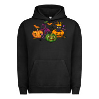 Pigment Black Black cat and pumpkin Urban Hoodie - NancyCooperArtShop