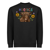 Black Moorica Heavyweight Sweatshirt - CowhideDigitalArt