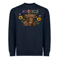 Navy Moorica Heavyweight Sweatshirt - CowhideDigitalArt