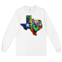 White texas map halloween Long Sleeve Tee - JahusDesignShop