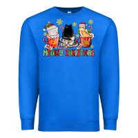 True Royal meowy christmas cats coffee cups Premium Sweatshirt - MaliasSmallBusiness