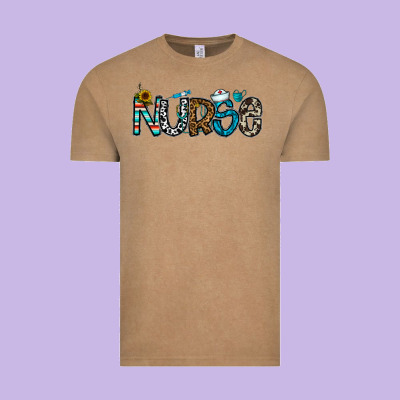 Nurse Vintage Tee Designed By Cowhidedigitalart