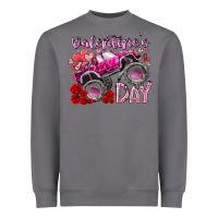 Storm valentines day monster truck Heavyweight Sweatshirt - RacoonDesign