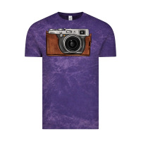 Cloud Purple vintage camera Vintage Tee - FaDigitalArtStudio