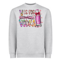 Heather Grey vis for valentine vodka Heavyweight Sweatshirt - RacoonDesign