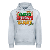 Heather Grey Baking spirits bright Urban Hoodie - NancyCooperArtShop