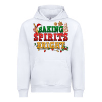 White Baking spirits bright Urban Hoodie - NancyCooperArtShop
