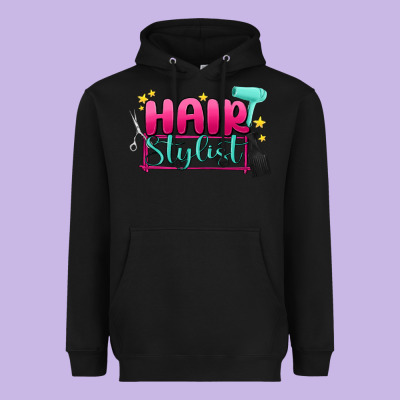 Hair Stylist Heavyweight Hoodie Designed By Maliassmallbusiness