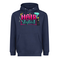 Navy hair stylist Heavyweight Hoodie - MaliasSmallBusiness
