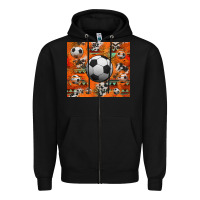 Black soccer aztec glitter tumbler Zipper Hoodie - Jasminsmagicworld