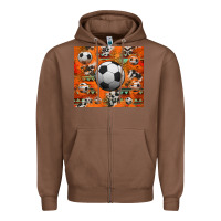 Chestnut soccer aztec glitter tumbler Zipper Hoodie - Jasminsmagicworld