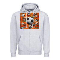 Heather Grey soccer aztec glitter tumbler Zipper Hoodie - Jasminsmagicworld
