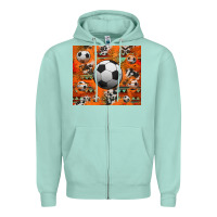 Seafoam soccer aztec glitter tumbler Zipper Hoodie - Jasminsmagicworld
