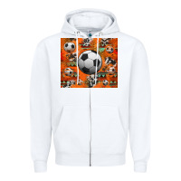 White soccer aztec glitter tumbler Zipper Hoodie - Jasminsmagicworld