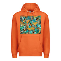 Carrot honeycomb and bees with leopard Premium Hoodie - Artiststas