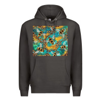 Smoke honeycomb and bees with leopard Premium Hoodie - Artiststas